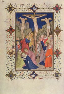 MS 11060-11061十字架时间：无，耶稣在十字架上，来自&39;Tres Riches Heures du Duc de Berry&39;