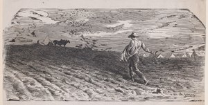 播种者》，约1852年。 作者 雅克·阿德里安·拉维耶