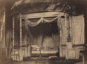 1855年巴黎万国博览会的卧室展示，1855年。