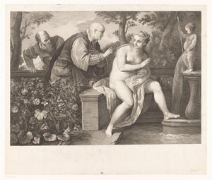 苏珊娜和长老们 作者 卢卡·乔丹奴（Luca Giordano）