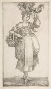 Hortulana，来自Hortulanae系列，1611年。 作者 雅克·贝兰芝
