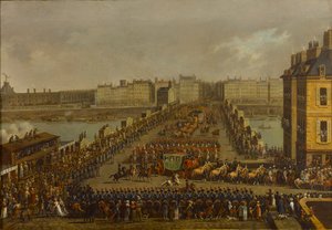 1804年12月2日，1805年12月2日，皇室游行队伍在前往加冕仪式的路上。