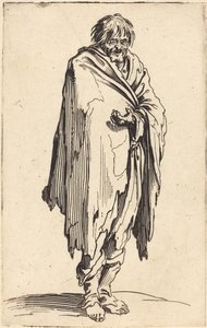 乞丐与赤裸的头和脚，c.1622 作者 雅克·卡洛