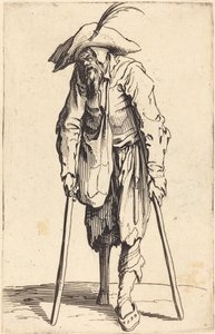 Begger with Wooden Leg，c.1622 作者 雅克·卡洛