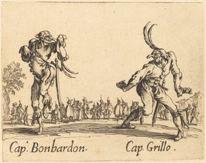 Cap.Bonbardon和Cap.Grillo，约1622年。 作者 雅克·卡洛
