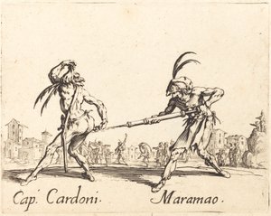 帽子。Cardoni和Maramao，约1622年。 作者 雅克·卡洛