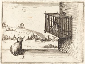 猫看笼子里的鸟 作者 雅克·卡洛