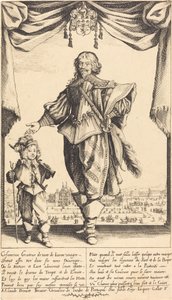 克劳德-德鲁埃和他的儿子让，1632年。 作者 雅克·卡洛