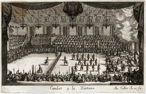 Combat a la barriere：比武......（雕刻） 作者 雅克·卡洛