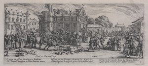 毁灭性的修道院（Dévastationd&39;unmonastère），来自“战争的苦难” 作者 雅克·卡洛