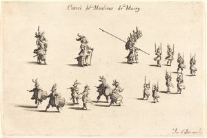 德-梅西先生的条目，1627年。 作者 雅克·卡洛
