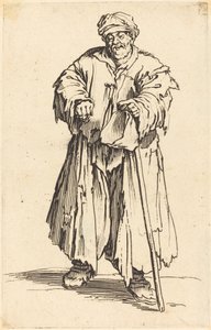 胖胖的乞丐，目光呆滞，约1622年。 作者 雅克·卡洛