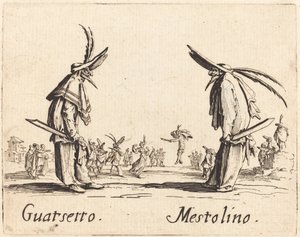 Guatsetto和Mestolino，约1622年。 作者 雅克·卡洛