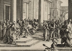耶稣和淫妇，1635年 作者 雅克·卡洛