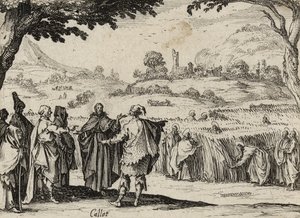 耶稣和法利赛人，1635年 作者 雅克·卡洛