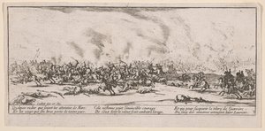 La Bataille（战斗），插图，选自 Les Grandes misères de la guerre（《战争的大悲惨》）。 作者 雅克·卡洛