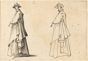 穿大衣的女士 作者 雅克·卡洛