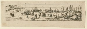 1630年，在拉罗谢尔被包围时登陆部队 作者 雅克·卡洛