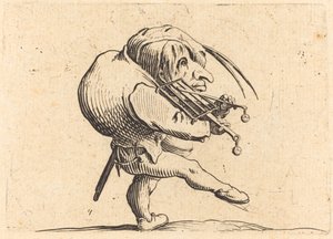 刮烤肉的男人，约1622年。 作者 雅克·卡洛