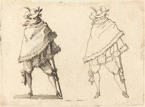 裹着衣角的人，约1617年。 作者 雅克·卡洛