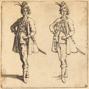 官员，正视图，1617和1621。 作者 雅克·卡洛