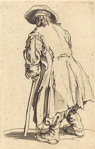 有一个拐杖的老叫化子，c.1622 作者 雅克·卡洛
