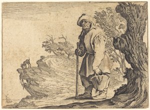 带麻袋的农民，约1622年。 作者 雅克·卡洛