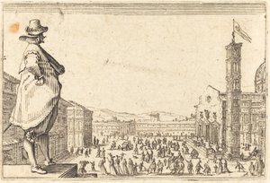 佛罗伦萨大教堂广场 作者 Jacques Callot