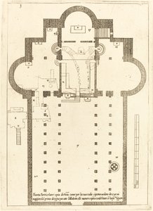圣马槽教堂的平面图，1619年。 作者 雅克·卡洛