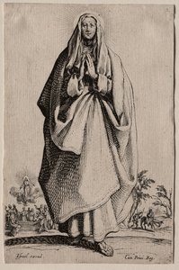 Salvatoris Beatae Mariae Virginis Sanctorum Apostolorum Icones/Les Grands Apôtres（《大使徒》）：圣母》（La Sainte Vierge） 作者 雅克·卡洛