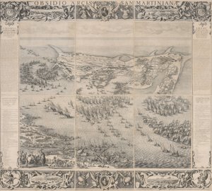 围攻雷岛圣马丁城堡 作者 雅克·卡洛