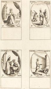 圣大卫，国王和先知；圣Sabinus和Venustianus；圣Sylvester；圣Colomba 作者 雅克·卡洛