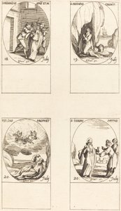 圣弗雷德里克；圣阿塞尼乌斯，隐士；圣埃利亚斯，先知；圣约瑟夫，正义者 作者 雅克·卡洛