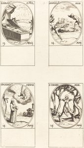 圣塞尔瓦修斯; 圣博尼法斯; 圣帕霍米乌斯; 圣科罗纳 作者 Jacques Callot