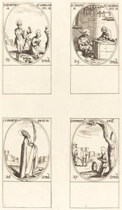 Sts. Chrysanthus & Daria, Sts. Crispin & Crispinian, St. Evaristus, St. Frumentius. 作者 雅克·卡洛