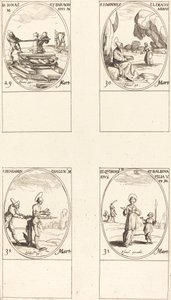Sts. Jonas & Barachisius；St. John Climacus, Abbot；St. Benjamin；Sts.Quirinus & Bal 作者 雅克·卡洛