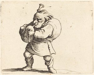 风笛手》，约1622年。 作者 雅克·卡洛