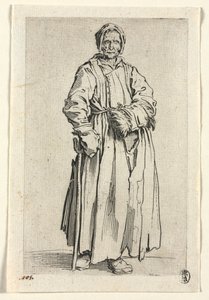 乞eg：独眼的女人，c。 1623。 作者 雅克·卡洛
