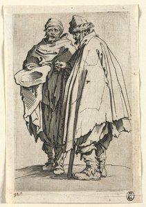 乞eg：盲人及其同伴，c。 1623。 作者 雅克·卡洛