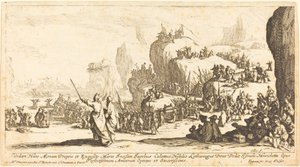跨越红海》，1629年。 作者 雅克·卡洛