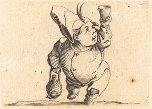 饮酒者》，正视图，约1622年。 作者 雅克·卡洛