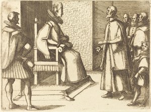 托斯卡纳的特使感谢女王，1612年。 作者 雅克·卡洛