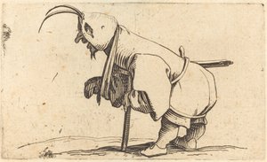 蒙面瘸子》，约1622年。 作者 雅克·卡洛