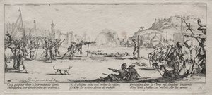 战争的严重苦难：射击小队，1633年。 作者 雅克·卡洛