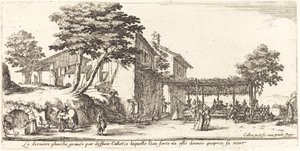 小花架》，1635年。 作者 雅克·卡洛