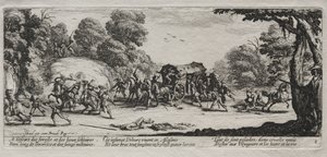 战争苦难：公路抢劫案，1633年。 作者 雅克·卡洛
