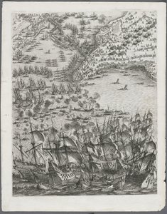 拉罗谢尔围困：第11板，1628年至1630年。 作者 雅克·卡洛