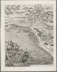 围攻拉罗谢尔：第12板，1628-1630年。 作者 雅克·卡洛