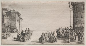 奴隶市场，1629年。 作者 雅克·卡洛