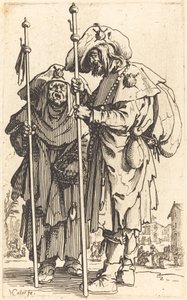 两个朝圣者》，约1622年。 作者 雅克·卡洛